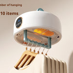 Foldable electric dryer for small garments, ideal for travel and small spaces.

