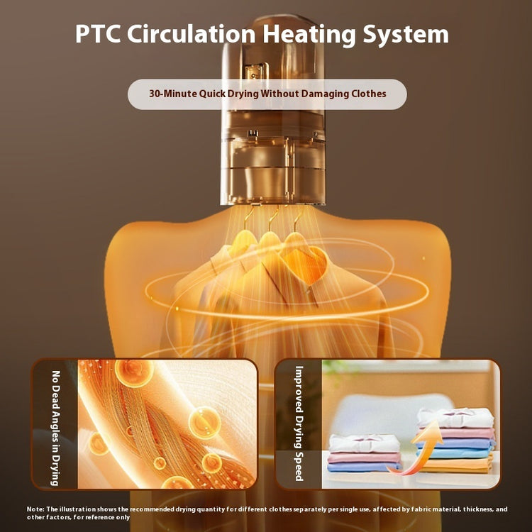 Portable Travel Clothes Dryer – Foldable Electric Dryer for Home & Travel