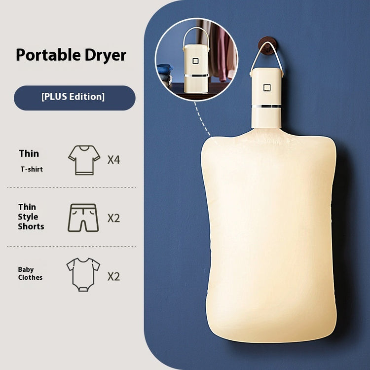 Portable Travel Clothes Dryer – Foldable Electric Dryer for Home & Travel